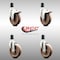Service Caster 5 Inch 316SS High Temp Glass Filled Nylon 1-1/2 Inch Stem Caster Lck Brake, 2PK SS316TTLEX20S514-GFNSHT-2-S-2-112 - alternate 5